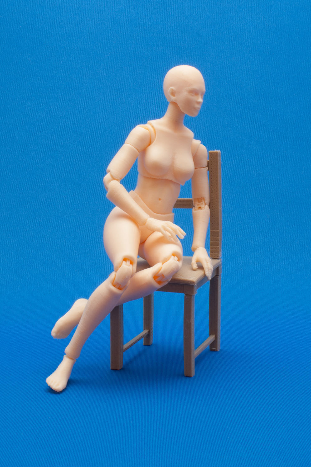 Articulated Poseable Female Figure 3D print model_6