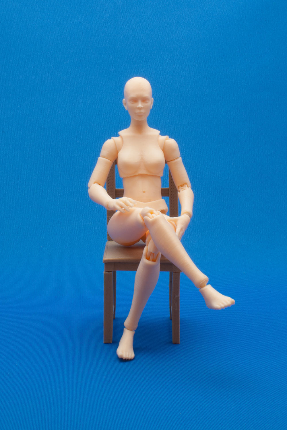Articulated Poseable Female Figure 3D print model_3