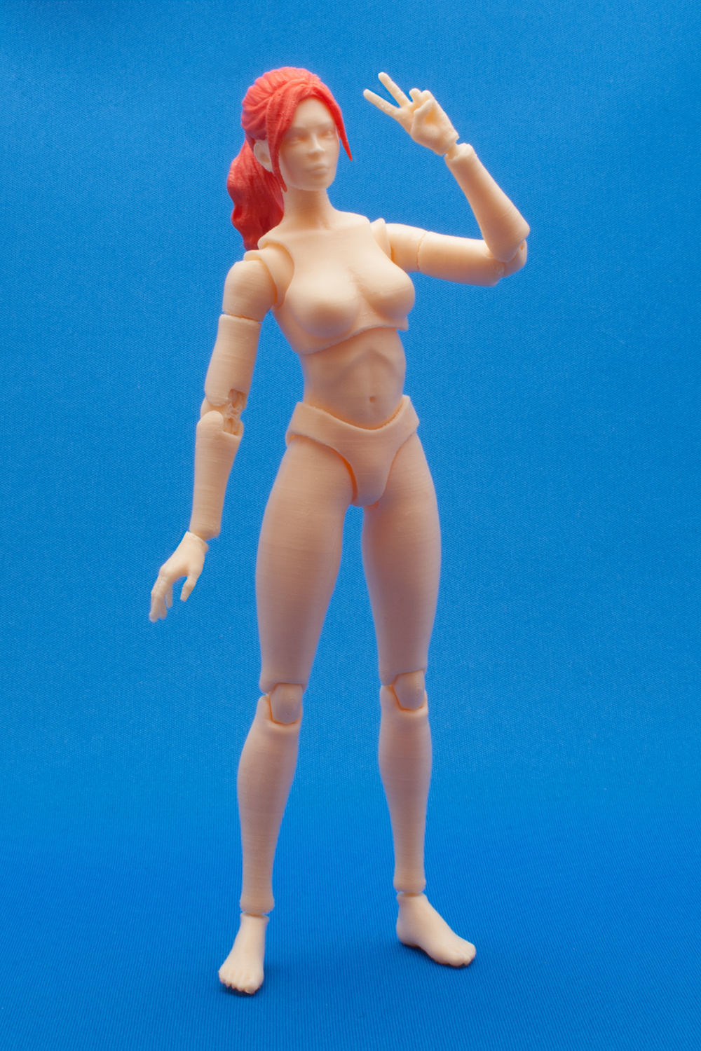 Articulated Poseable Female Figure 3D print model_9