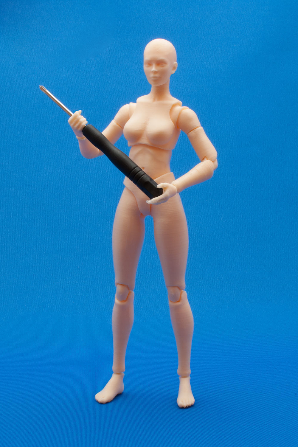 Articulated Poseable Female Figure 3D print model_7