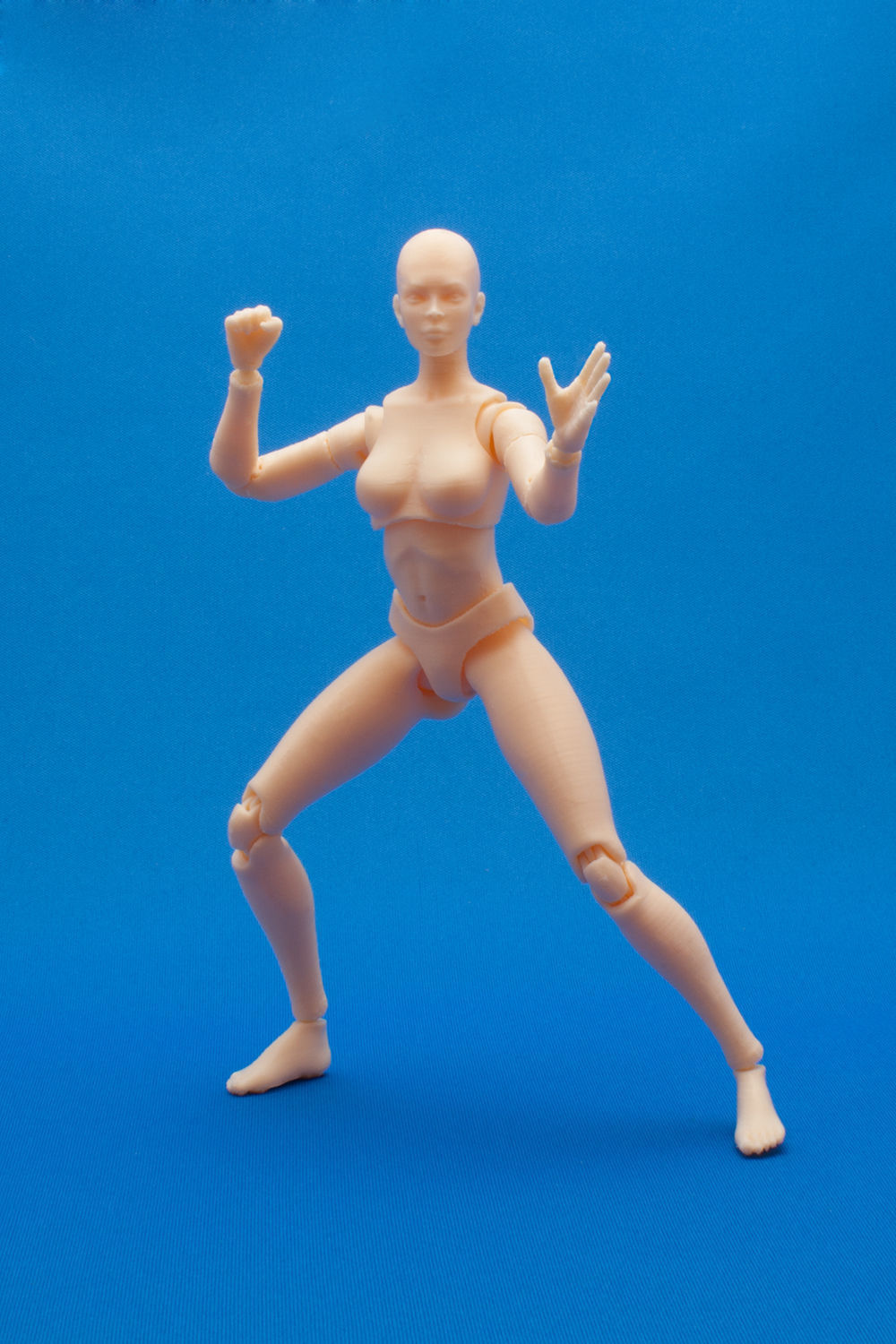 Articulated Poseable Female Figure 3D print model_4