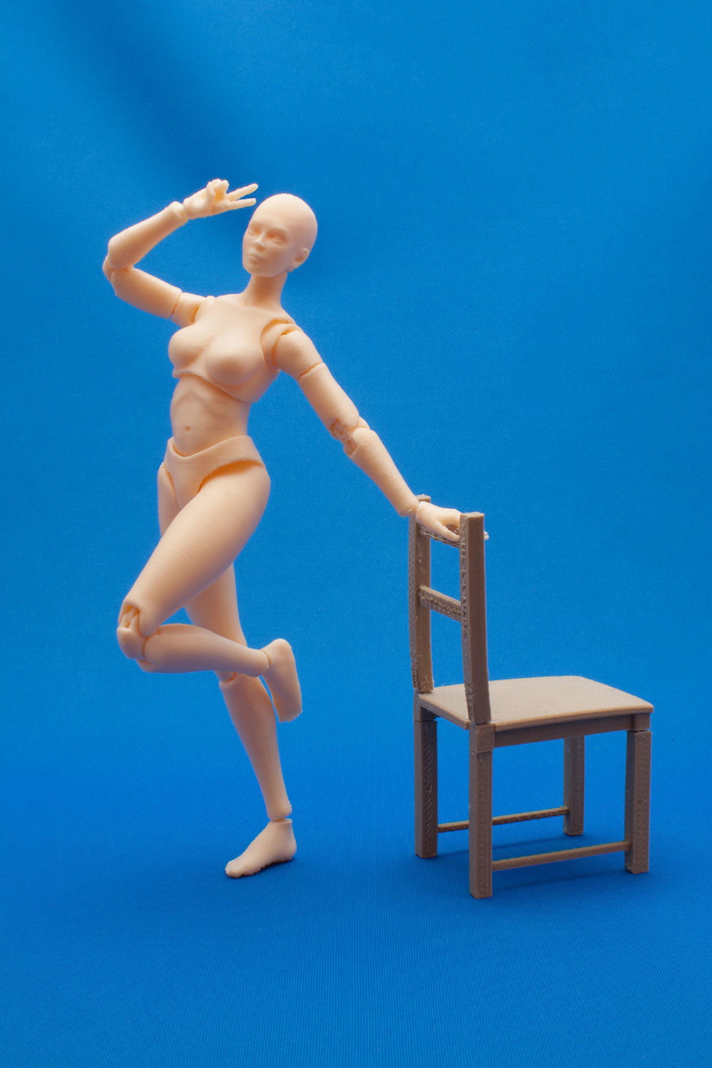 Articulated Poseable Female Figure 3D print model_11