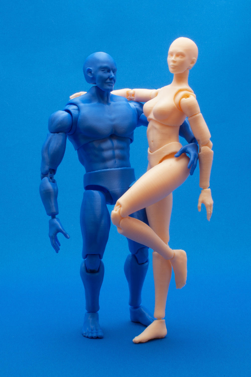 Articulated Poseable Female Figure 3D print model_10