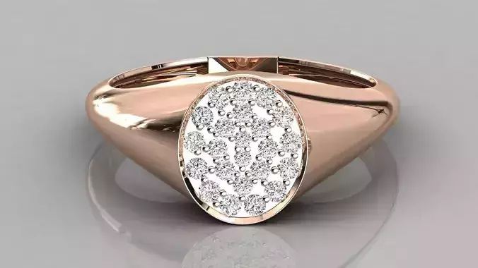 Women solitaire ring 3dm stl render detail  3D print model