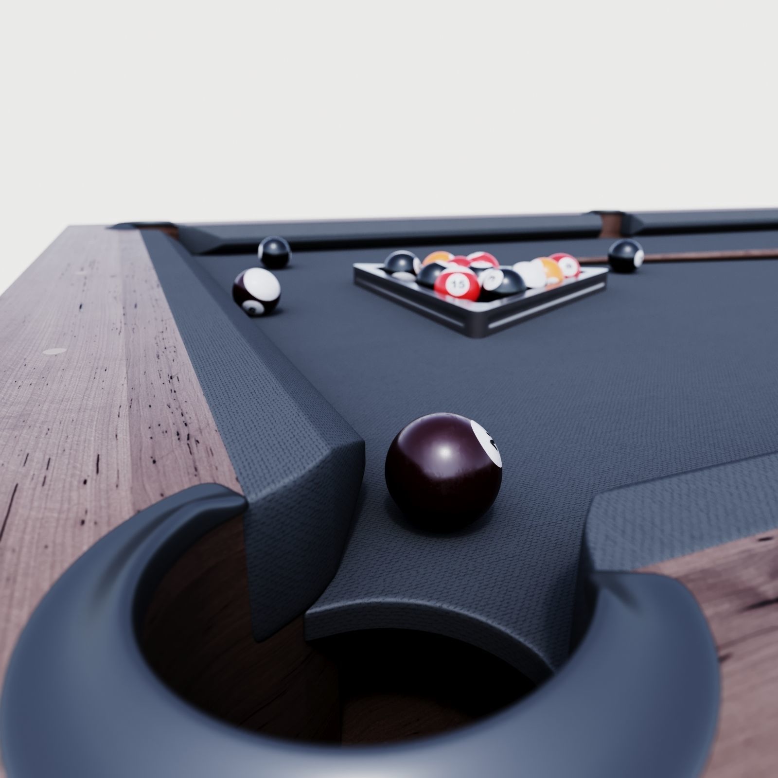 BRUNSWICK PARSONS BILLIARDS TABLE 3D model_3