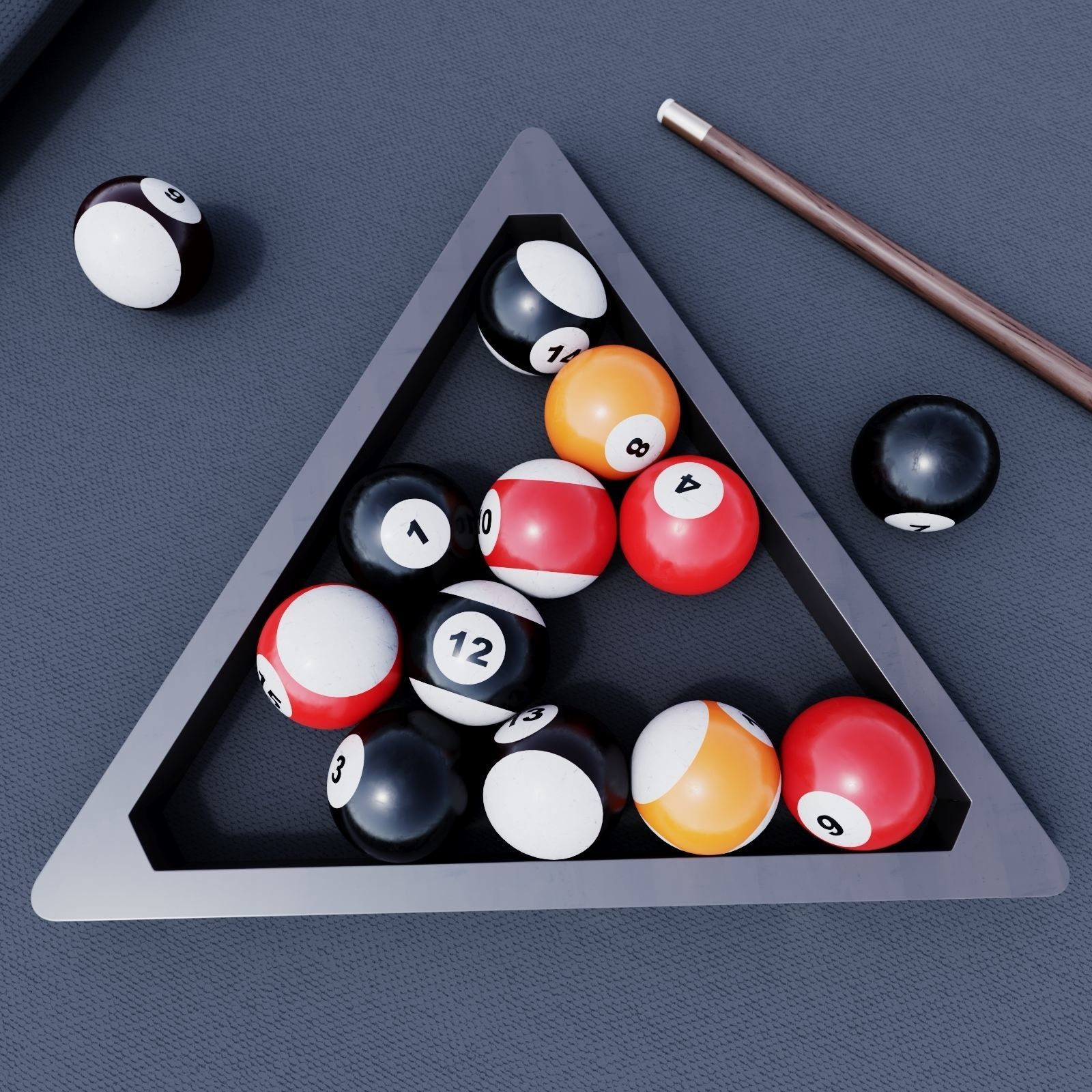 BRUNSWICK PARSONS BILLIARDS TABLE 3D model_4