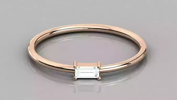 Women solitaire ring 3dm stl render detail  3D print model