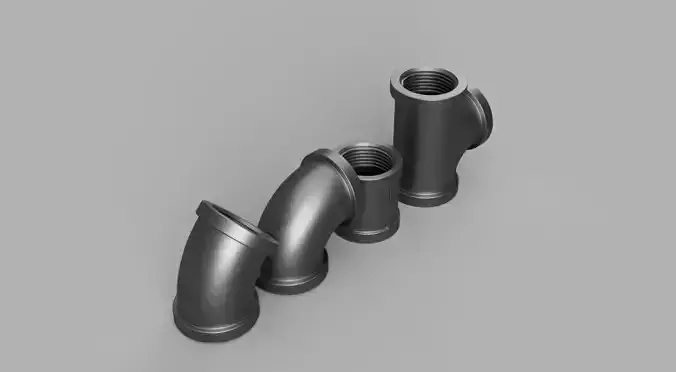 Steampunk tree quarter inch connectors