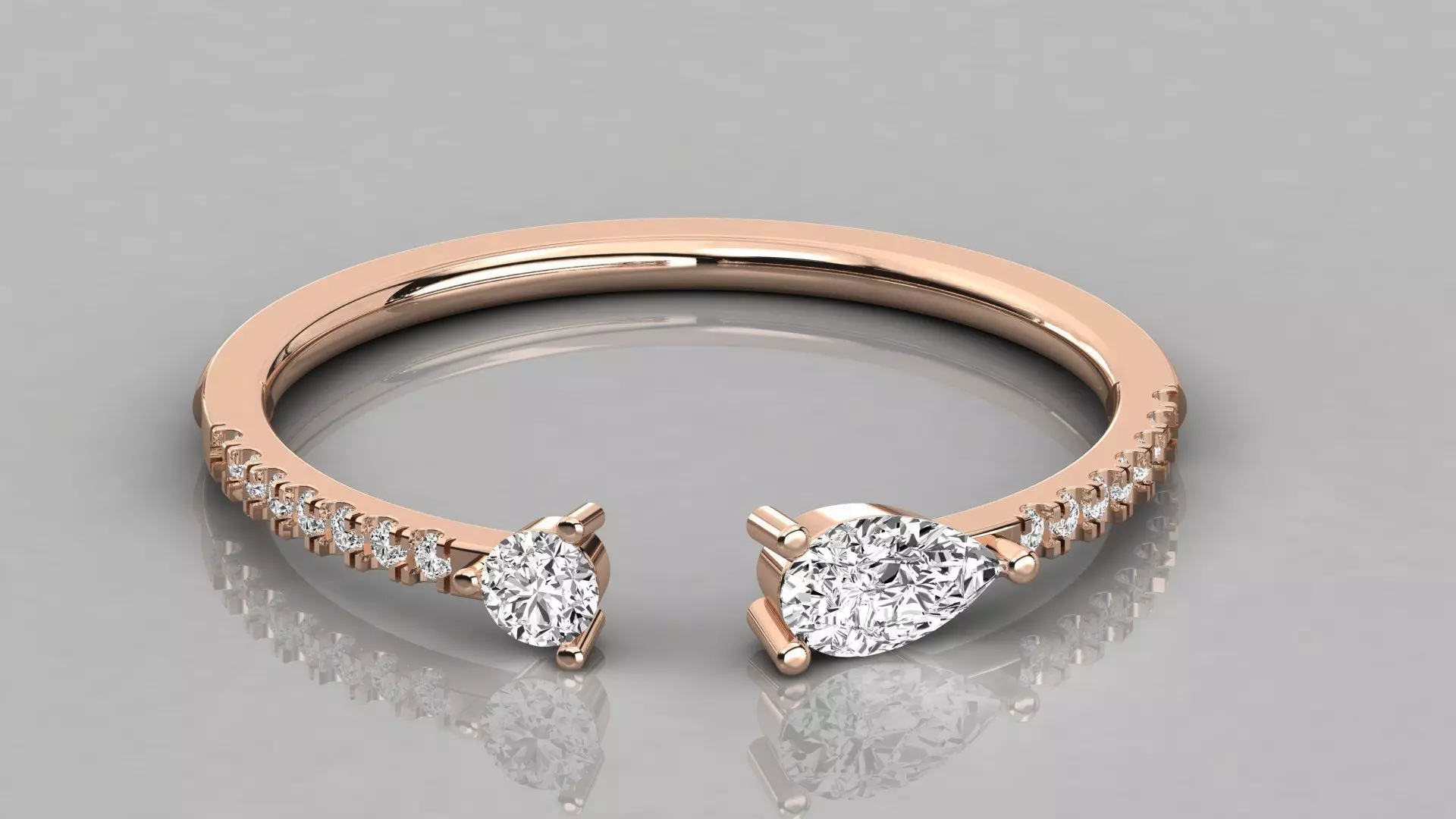 Women solitaire ring 3dm stl render detail 3D print model_0