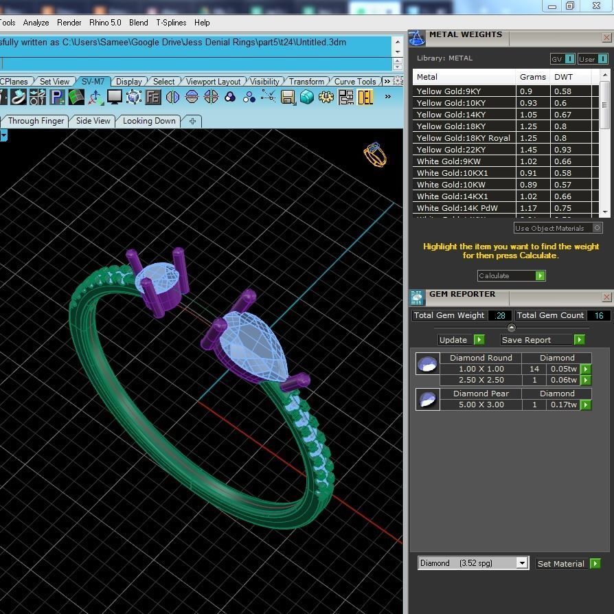 Women solitaire ring 3dm stl render detail 3D print model_9