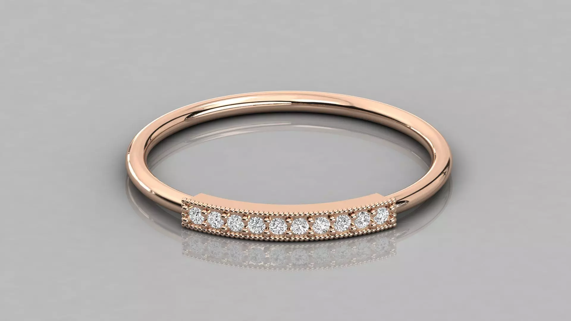 Women solitaire ring 3dm stl render detail 3D print model_0