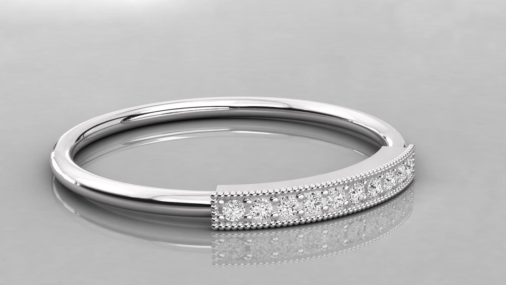 Women solitaire ring 3dm stl render detail 3D print model_5