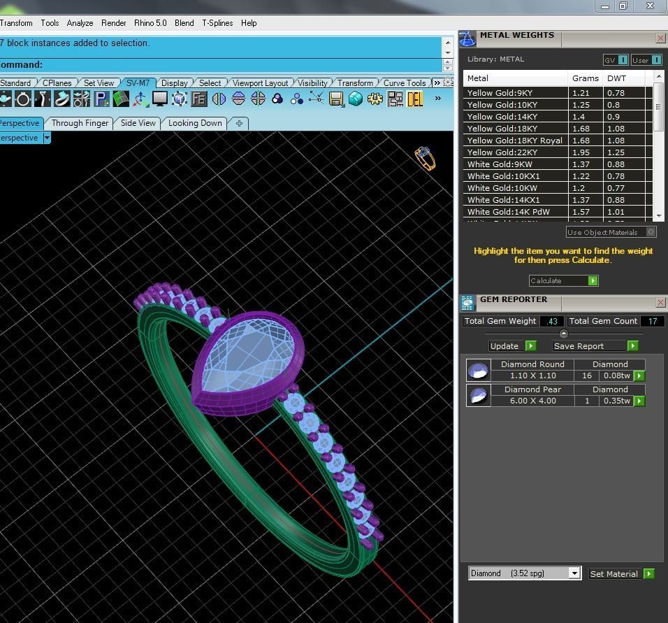 Women solitaire ring 3dm stl render detail  3D print model_9