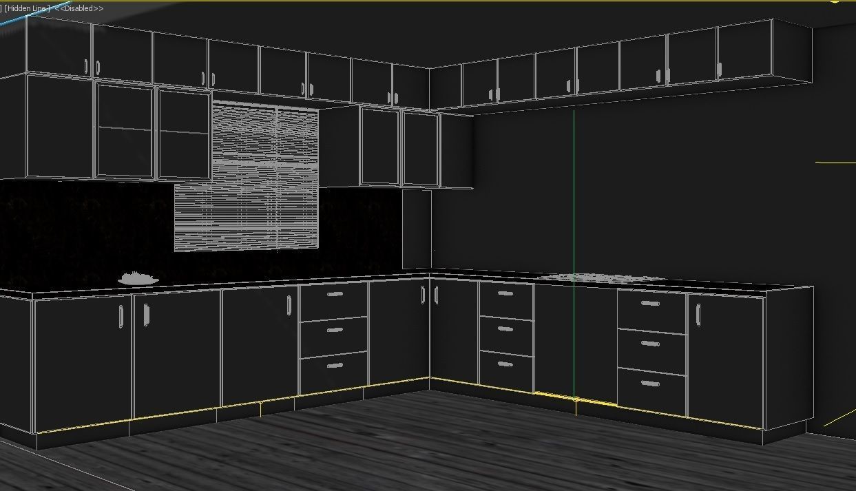 kitchen design 3D model_1