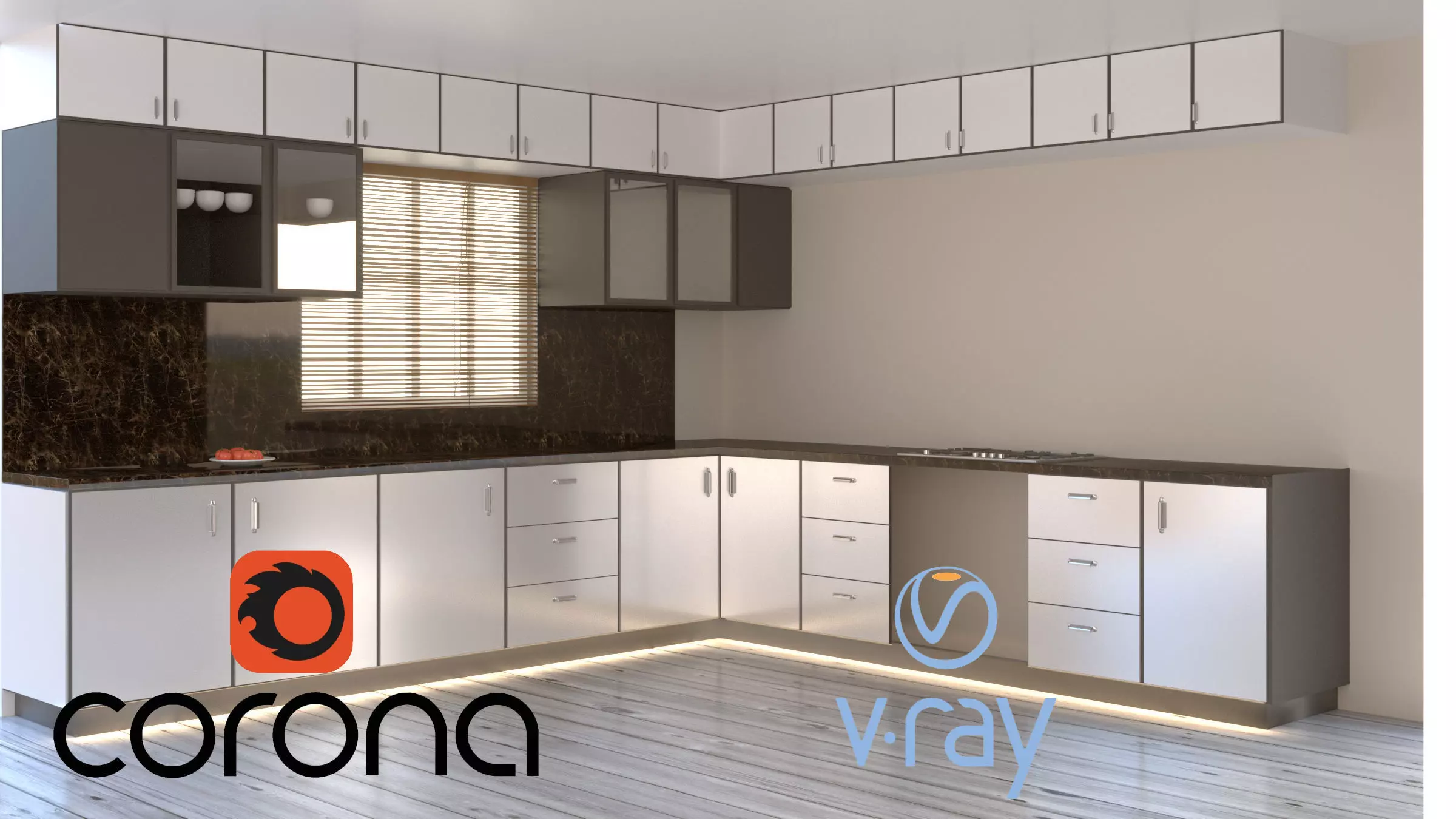 kitchen design 3D model_0