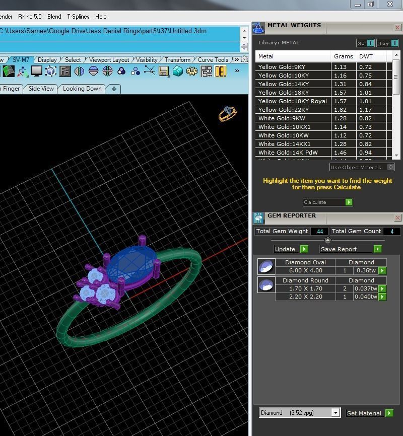 Women solitaire ring 3dm stl render detail  3D print model_7