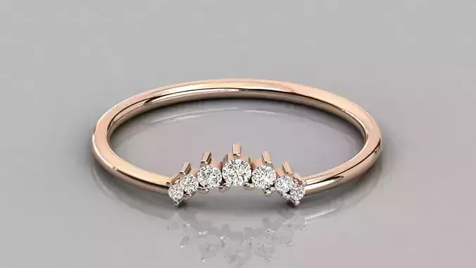 Women solitaire ring 3dm stl render detail 