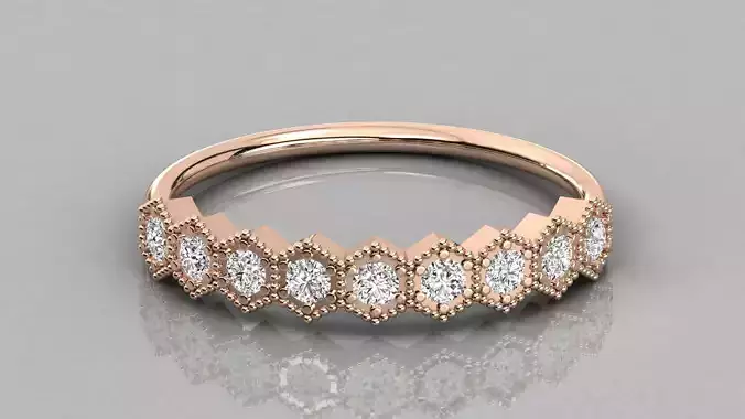 Women solitaire ring 3dm stl render detail 