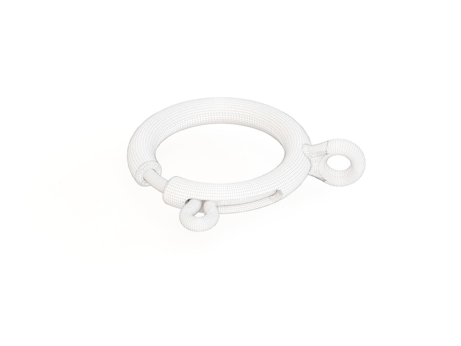 Spring ring 3D model_1