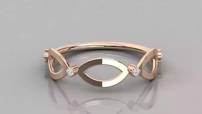 Women solitaire ring 3dm stl render detail  3D print model