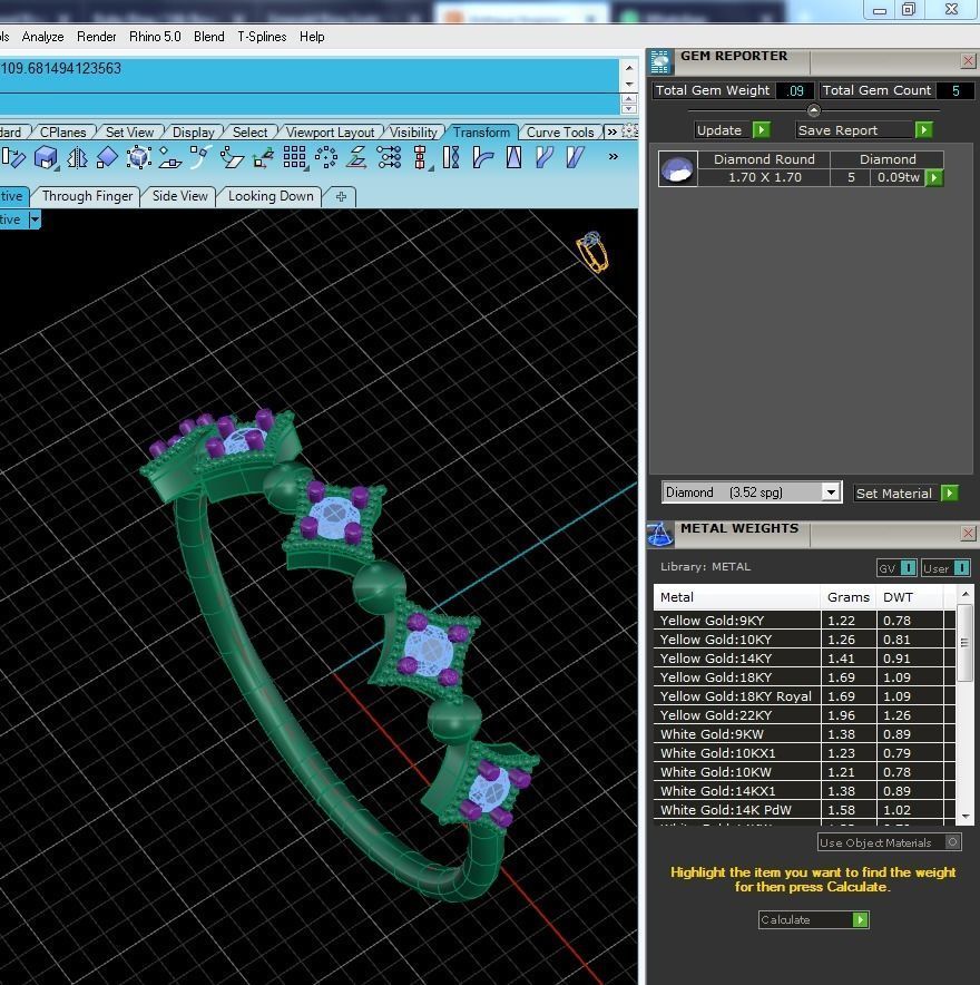 Women solitaire ring 3dm stl render detail 3D print model_9