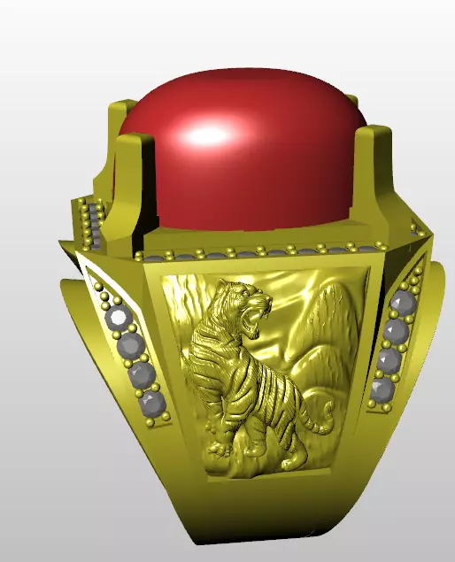 dragon ring 3D print model_0