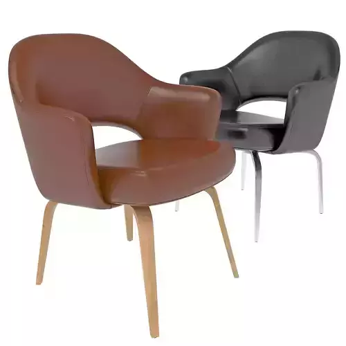 Saarinen chair leather