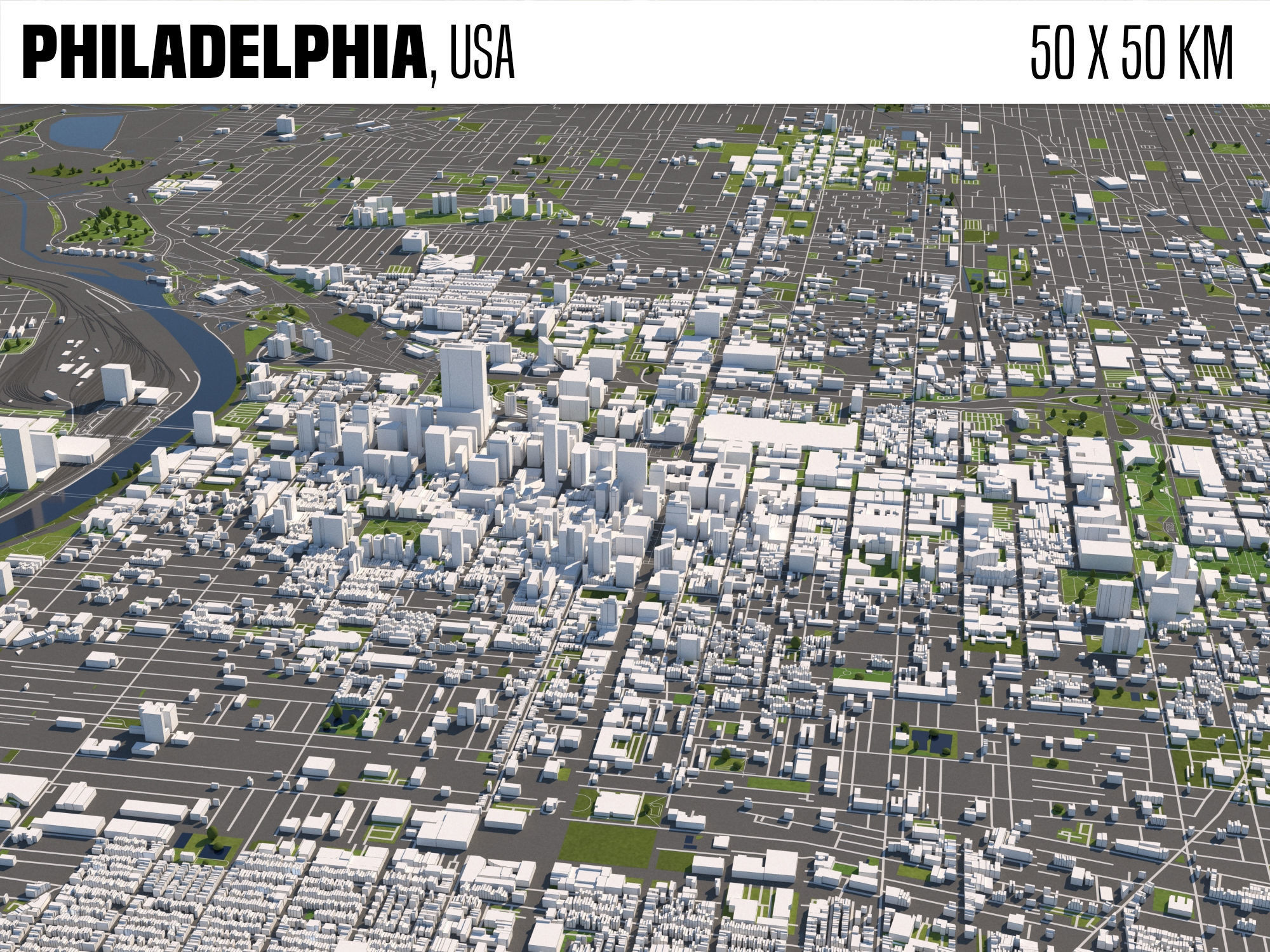 Philadelphia 3D model | CGTrader