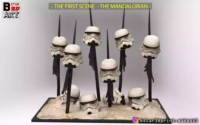 The MANDALORIAN - Stormtrooper - First scene in Star wars  3D print model