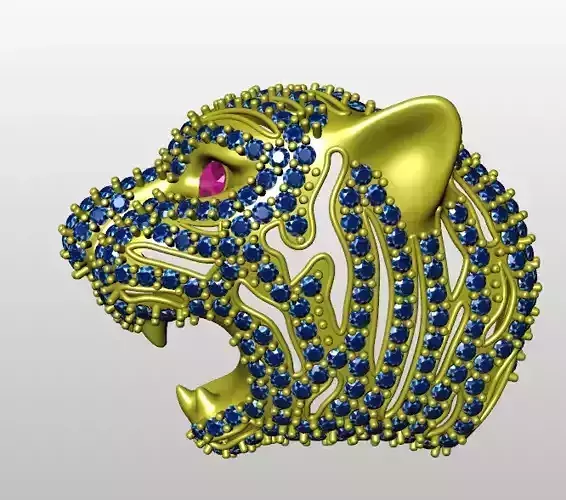 panther pendant face