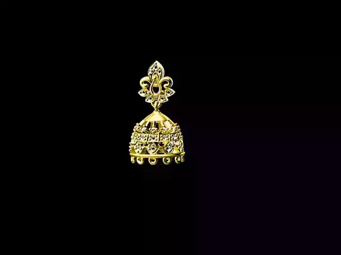 JHUMKA indian with diamonds
