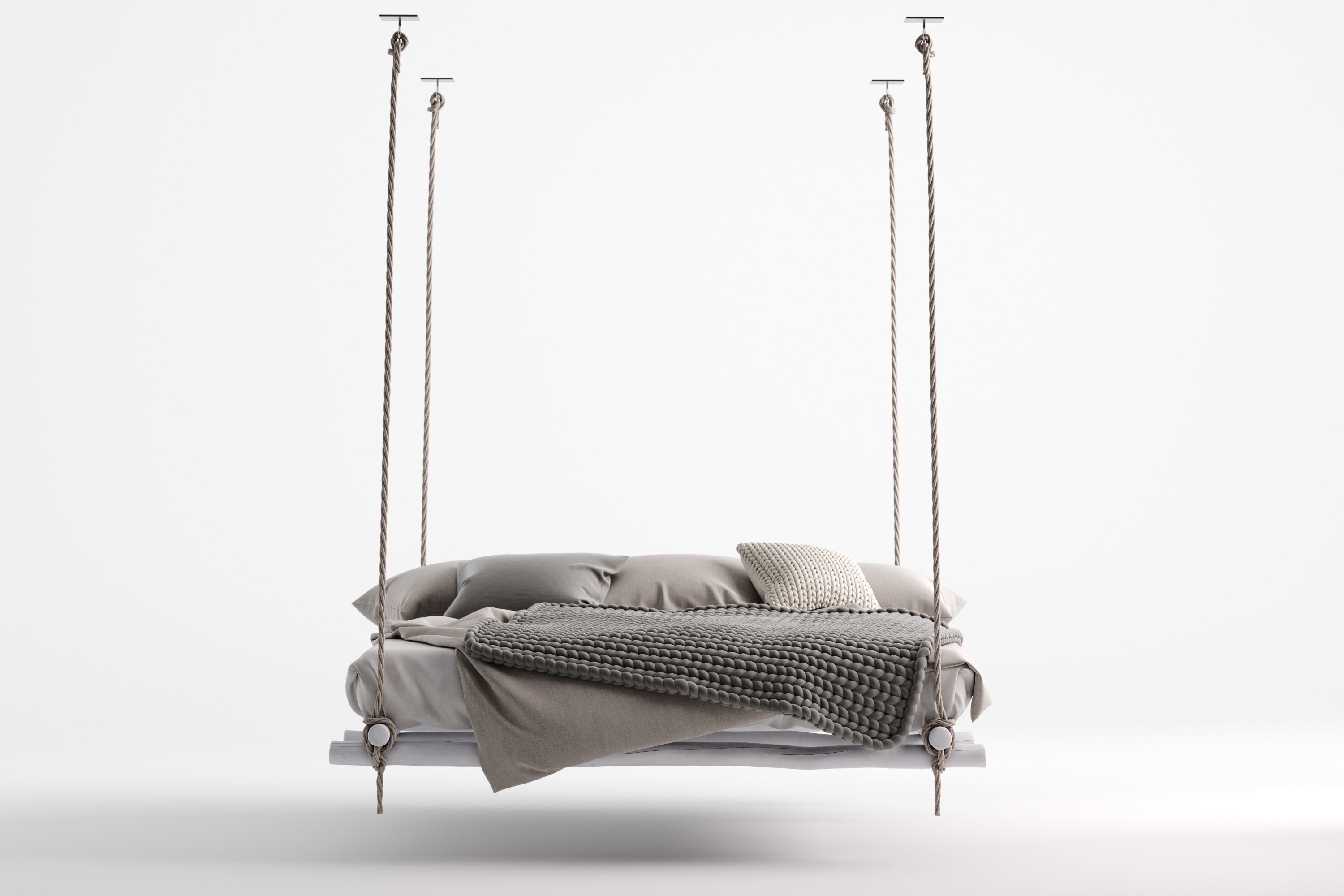 Hanging bed 3D model_5