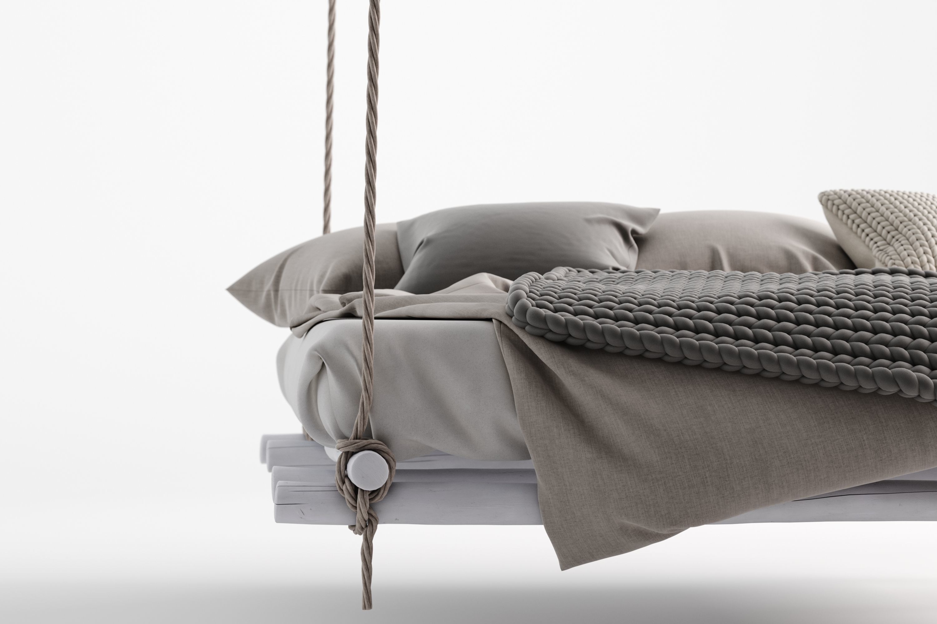 Hanging bed 3D model_2