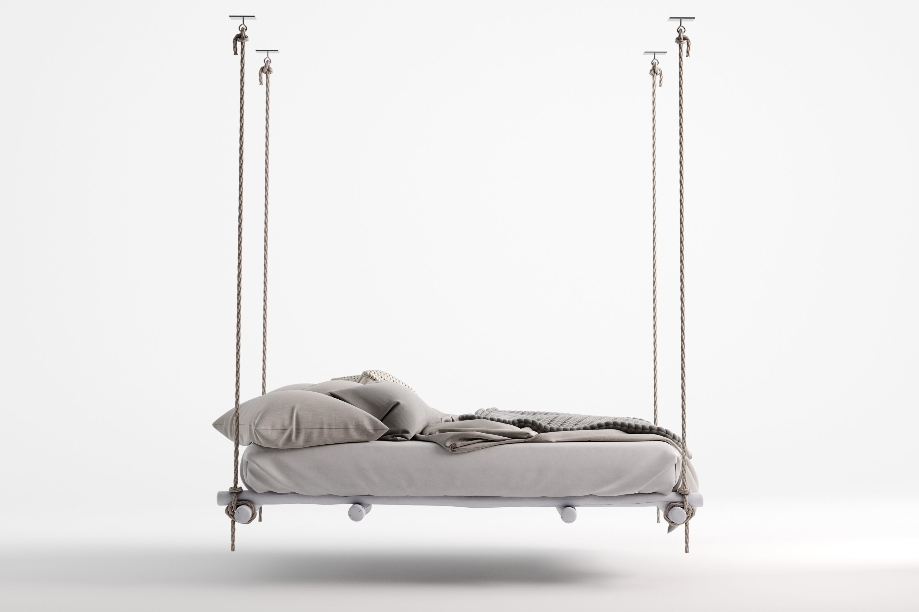 Hanging bed 3D model_4