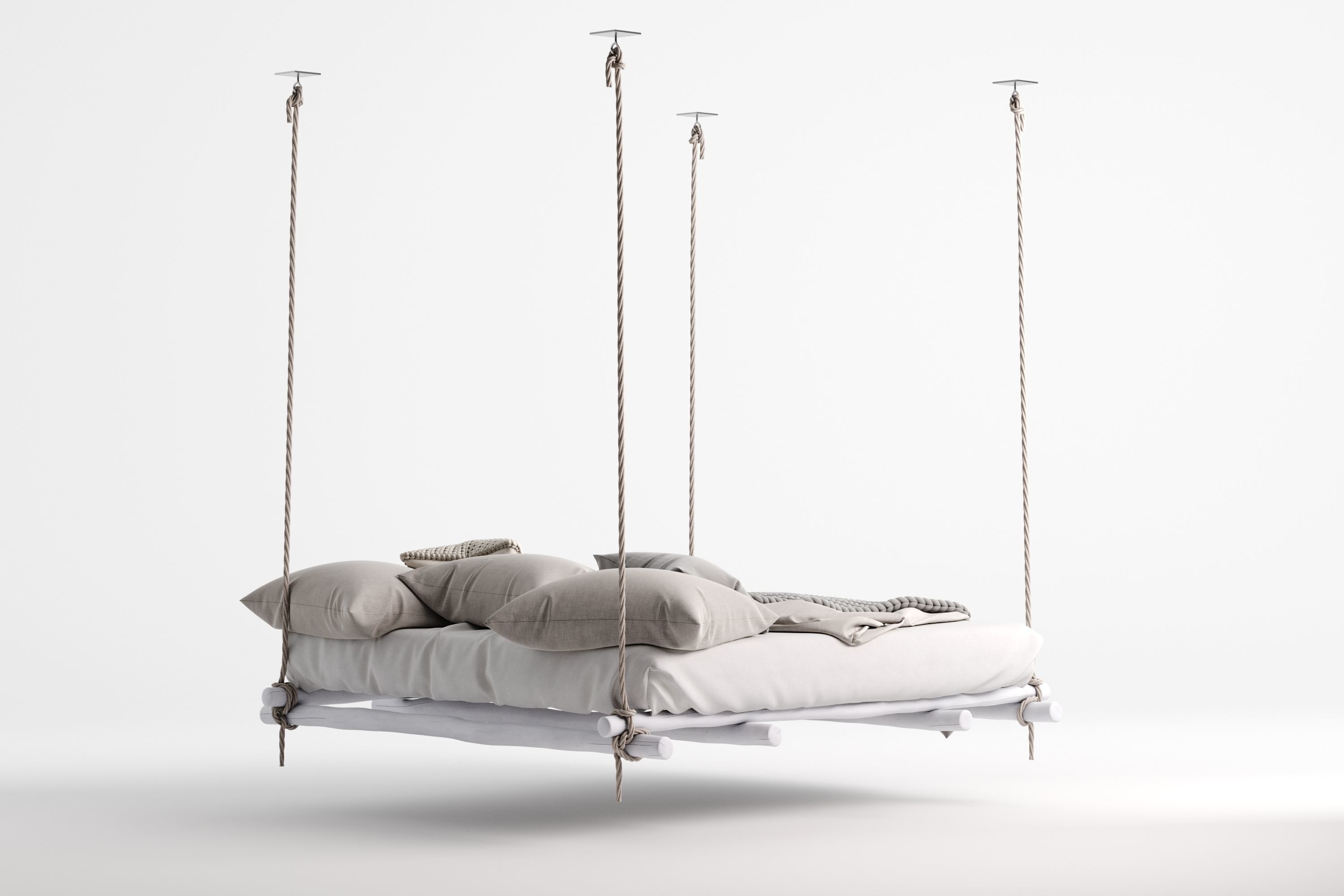 Hanging bed 3D model_6