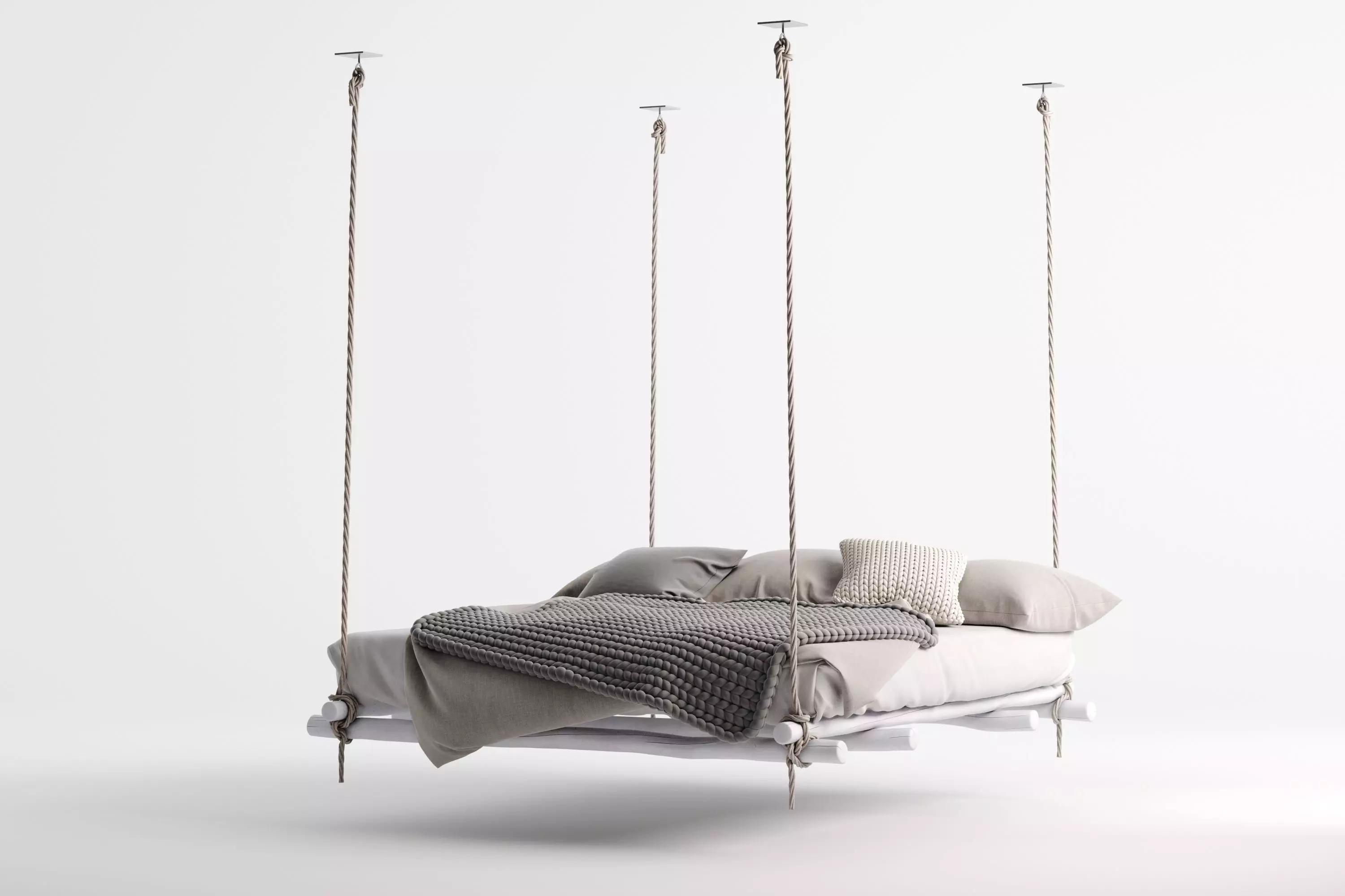 Hanging bed 3D model_0