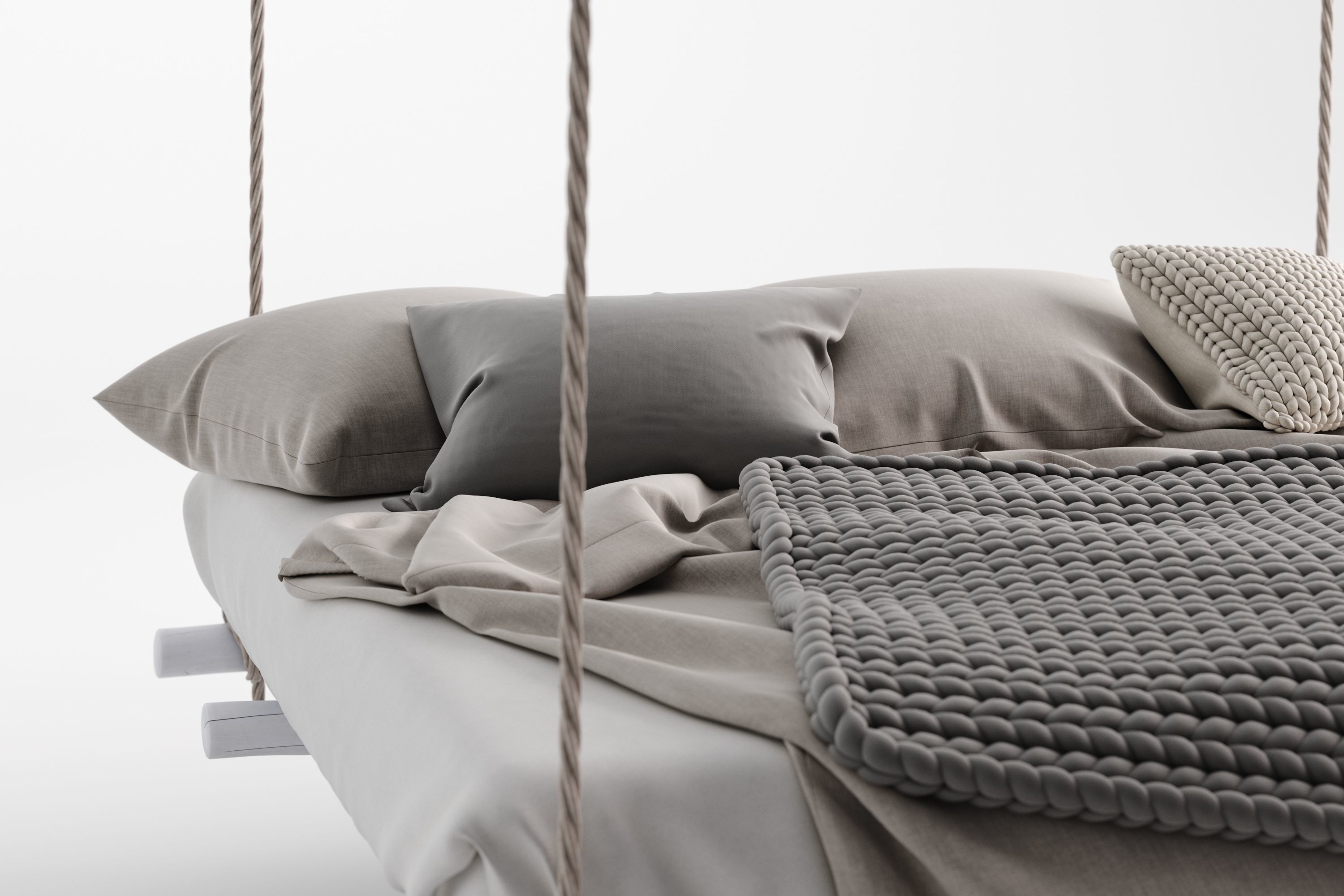 Hanging bed 3D model_1