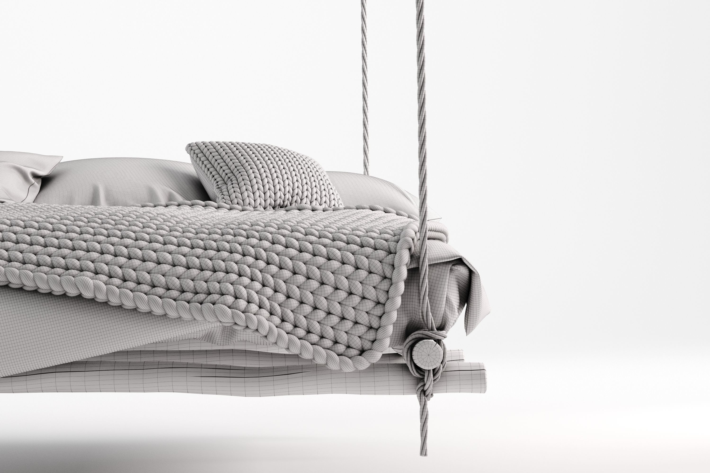 Hanging bed 3D model_9