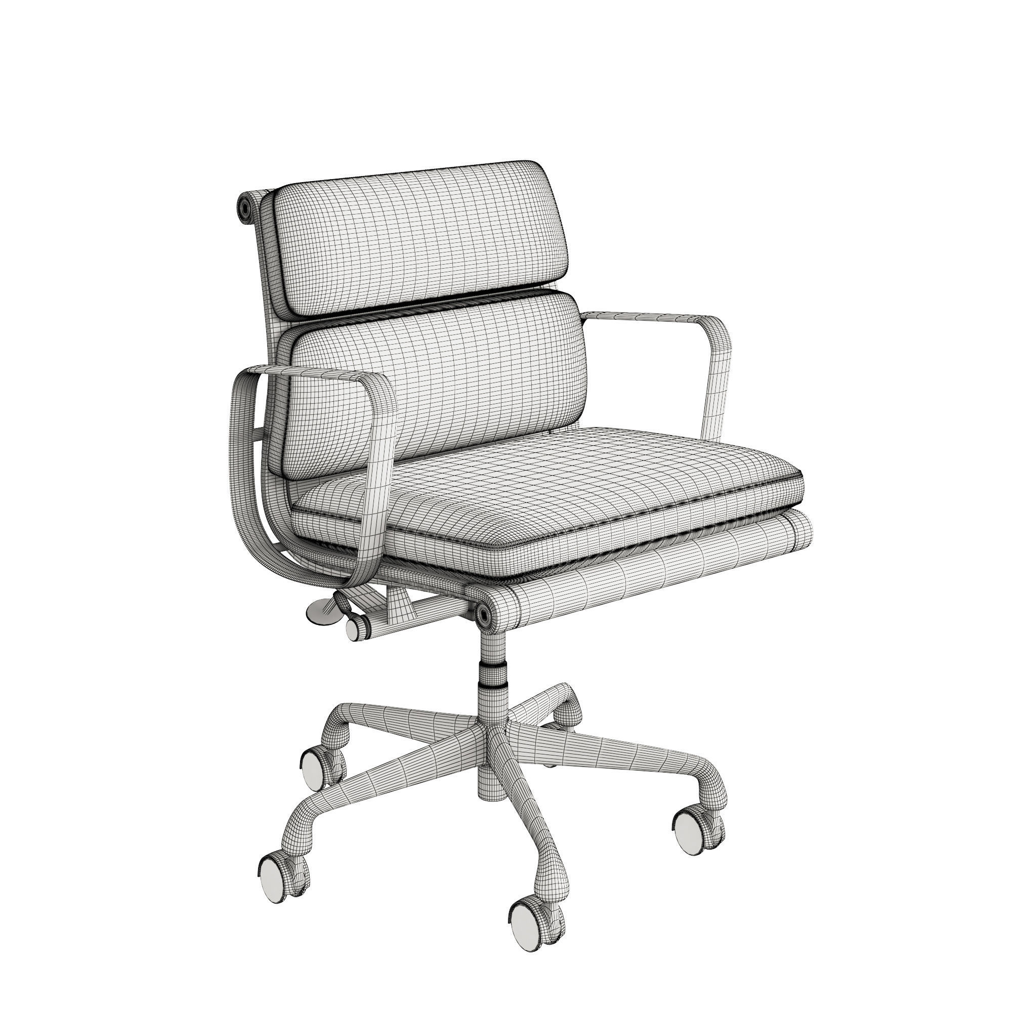 Eames Executive Soft Pad  3D model_2