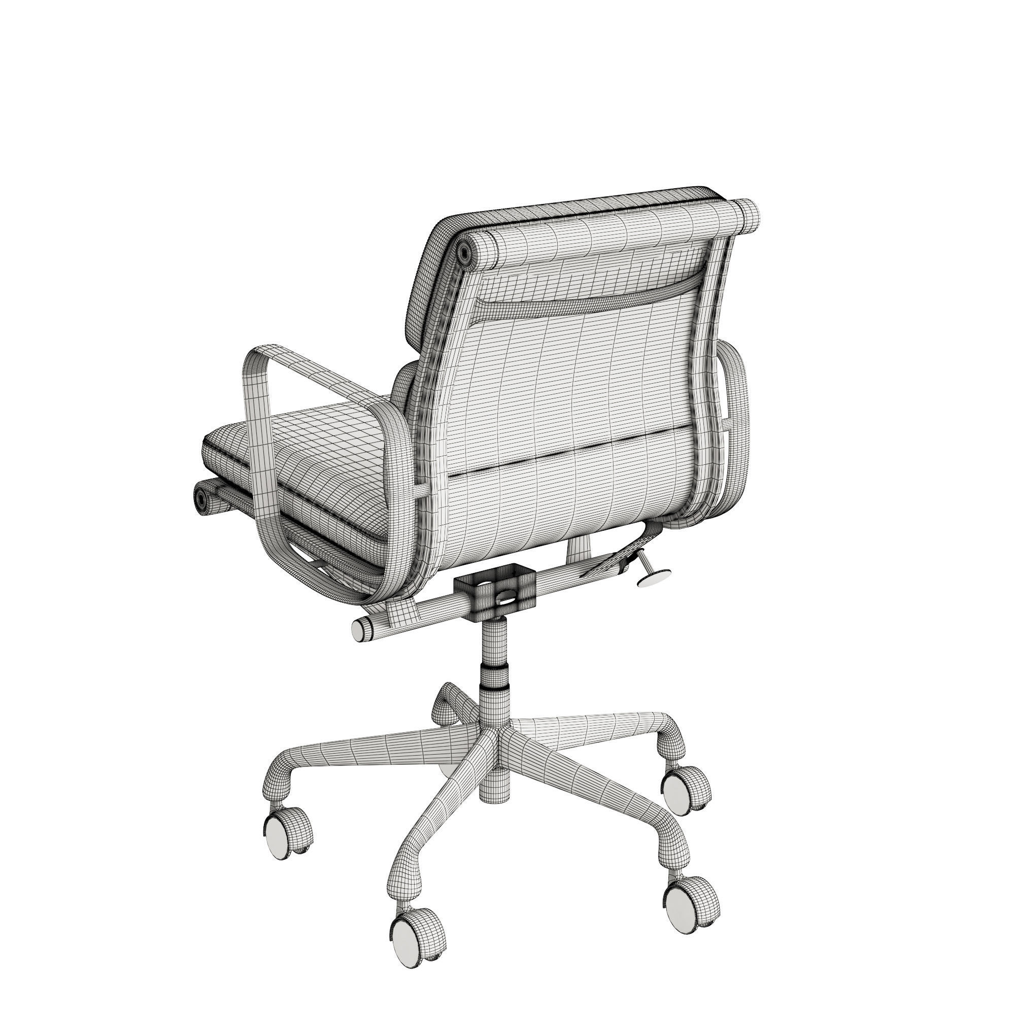 Eames Executive Soft Pad  3D model_3