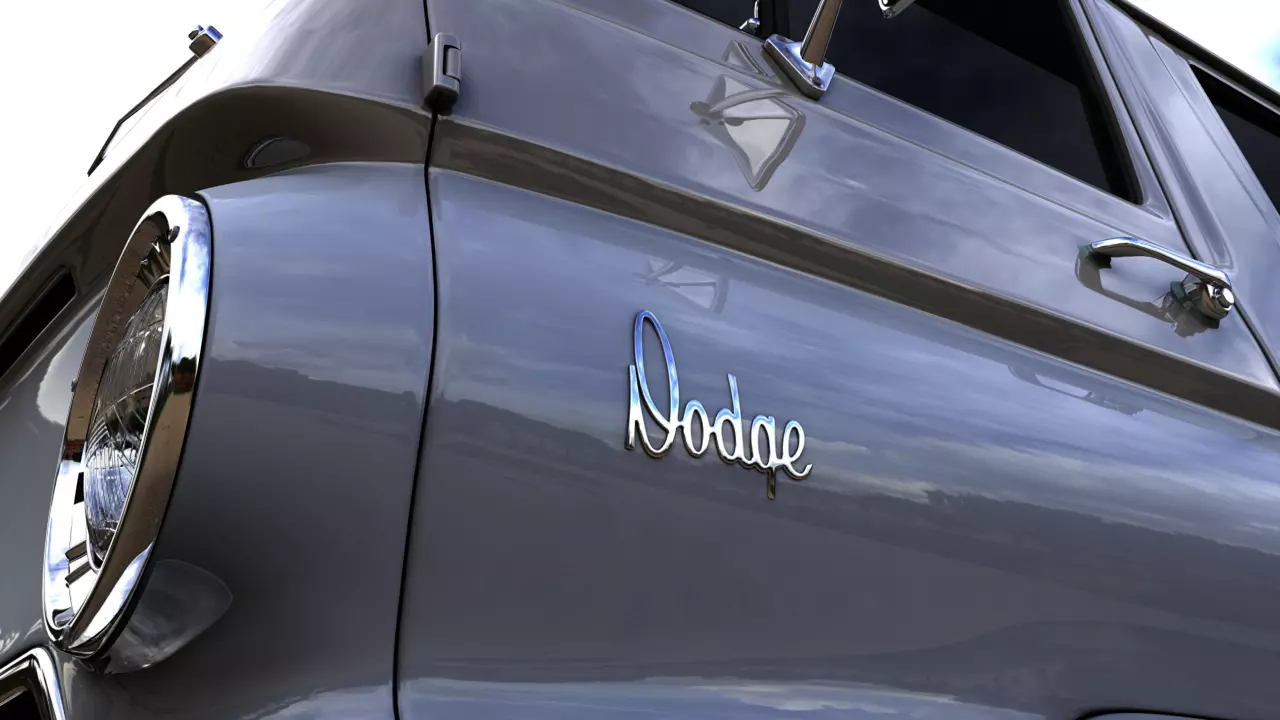 DODGE A100 COMPACT WINDOW  1964 3D model_0