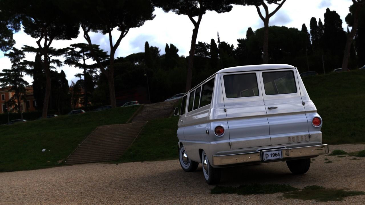 DODGE A100 COMPACT WINDOW  1964 3D model_6