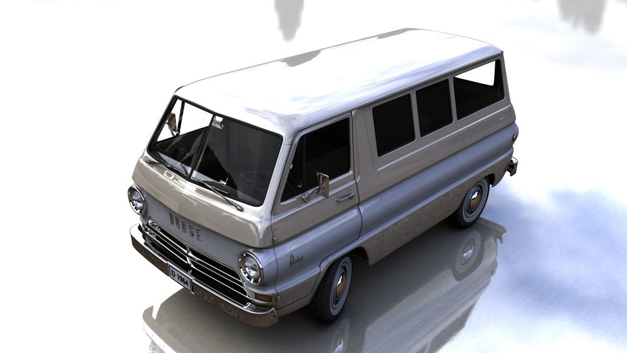 DODGE A100 COMPACT WINDOW  1964 3D model_1