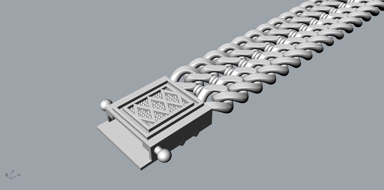 Chain Bracelets 23 3D print model_7