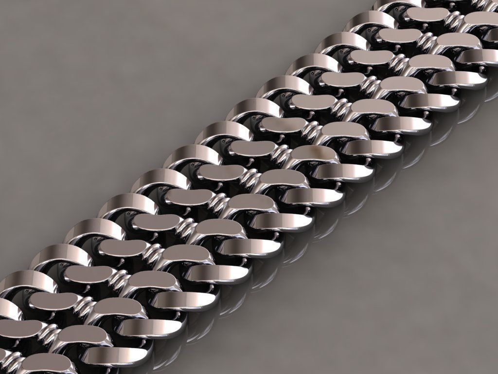 Chain Bracelets 23 3D print model_2