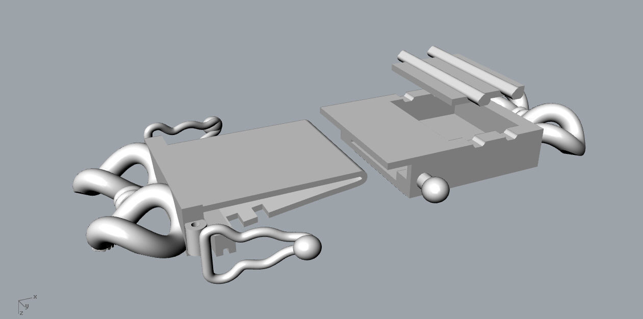 Chain Bracelets 23 3D print model_9