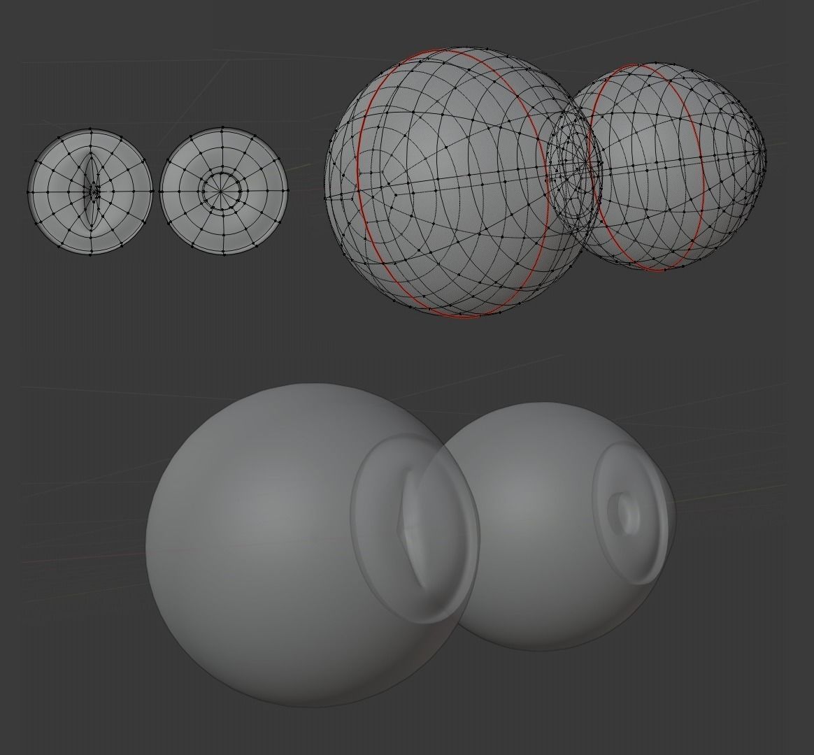 Eyes of man and cat 3D model_4