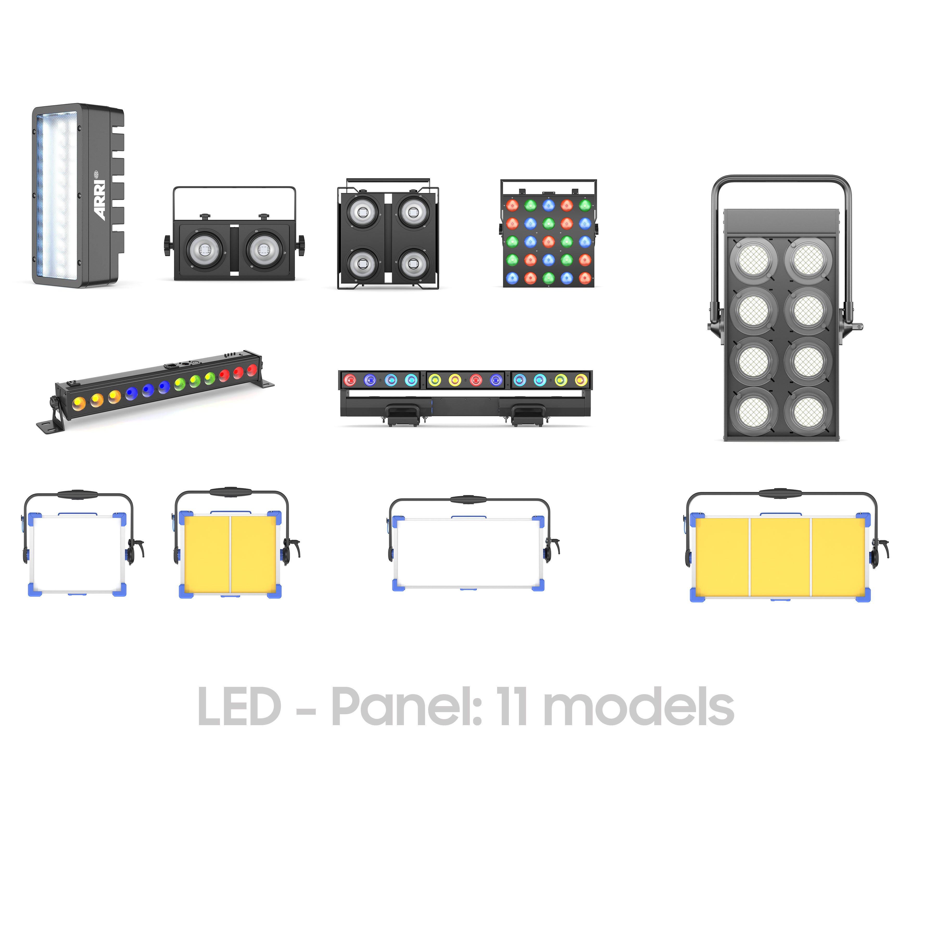 63 Studio Stage Theater Cinema Lighting Collection  3D model_4