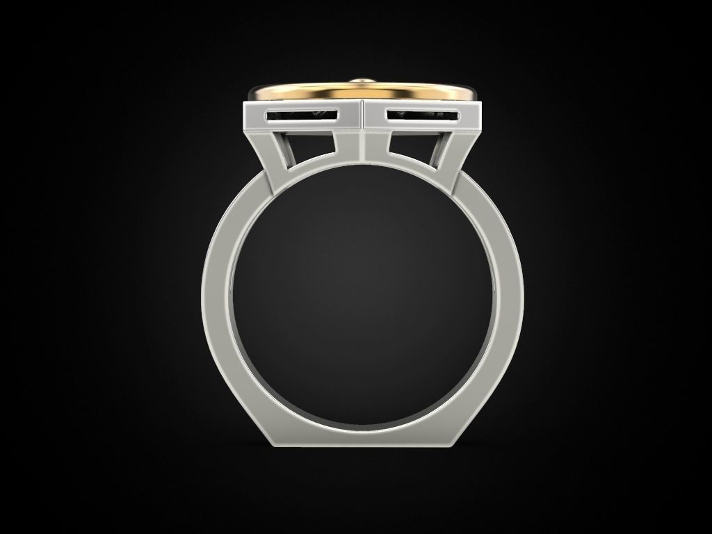 Ring turbine in nut 3D print model_7