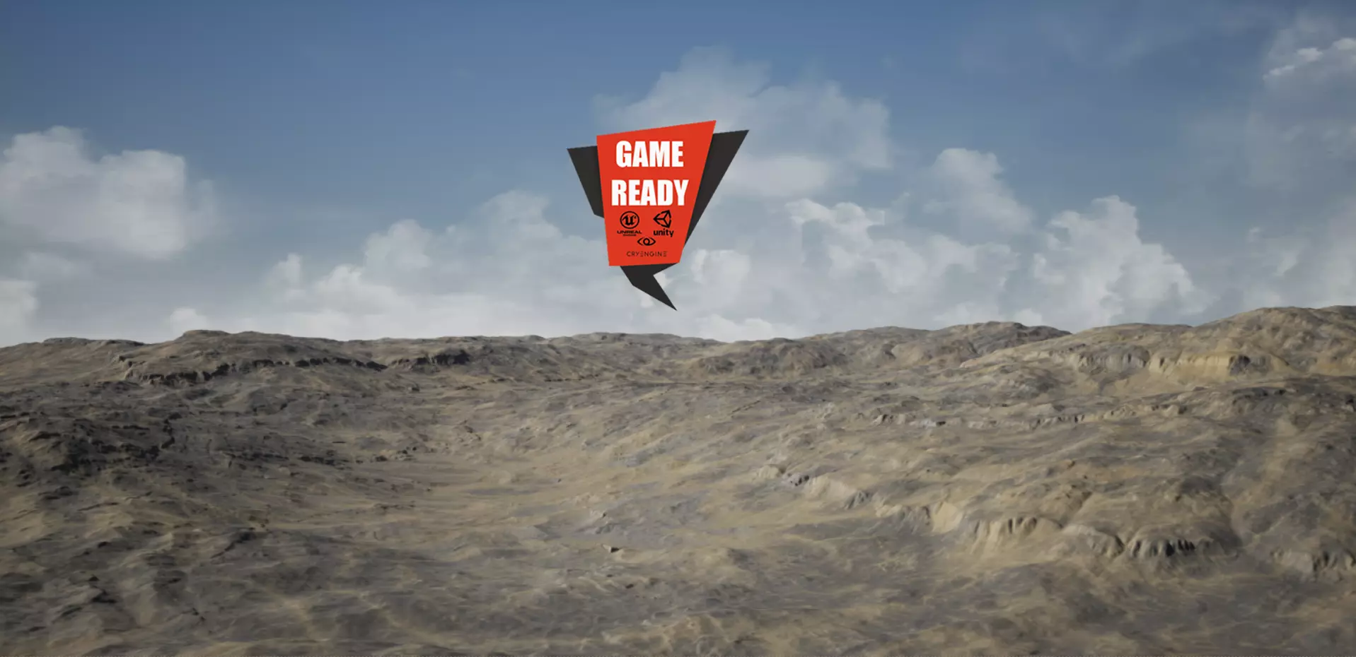 Arid Land PBR GameReady Low-poly 3D model_0